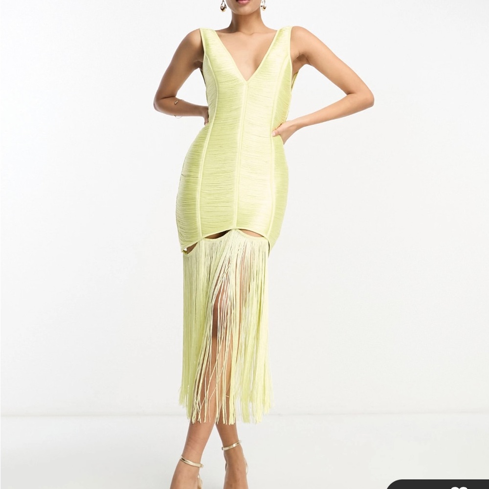 ASOS Fringe Midi Dress